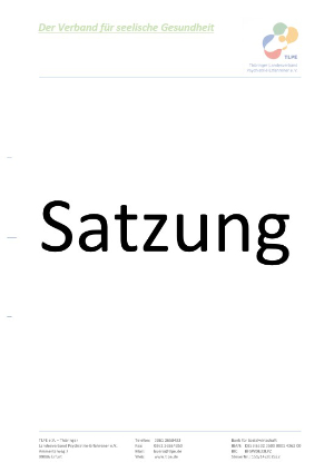 Cover Satzung des TLPE